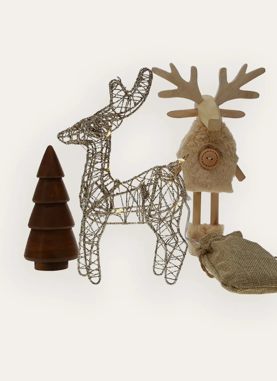 Best Bouchara PETIT SAPIN DÉCORATIF EN BOIS BRUN