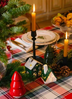 Best Bouchara PHOTOPHORE MAISON PEINTE EN DOLOMITE VERT FONCÉ