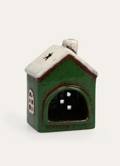 Best Bouchara PHOTOPHORE MAISON PEINTE EN DOLOMITE VERT FONCÉ