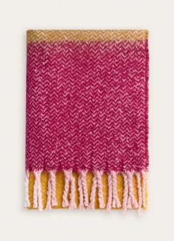 New Bouchara PLAID À CARREAUX EFFET DUVETEUX TORONTO MULTICOLORE