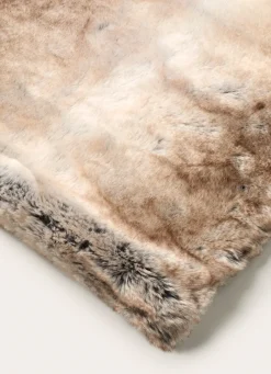 Sale Bouchara PLAID DOUX EN FAUSSE FOURRURE BRUN