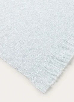 Bouchara PLAID EN TISSÉ EFFET GRANITÉ UNI BLEU