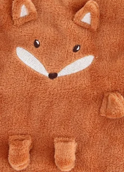 Hot Bouchara PLAID ENFANT RENARD ROUX