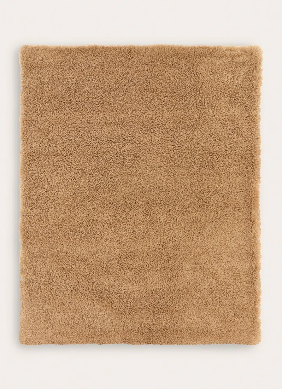 Online Bouchara PLAID FOURRURE EFFET BOUCLETTE BRUN