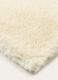 Outlet Bouchara PLAID FOURRURE EFFET PELUCHE ECRU