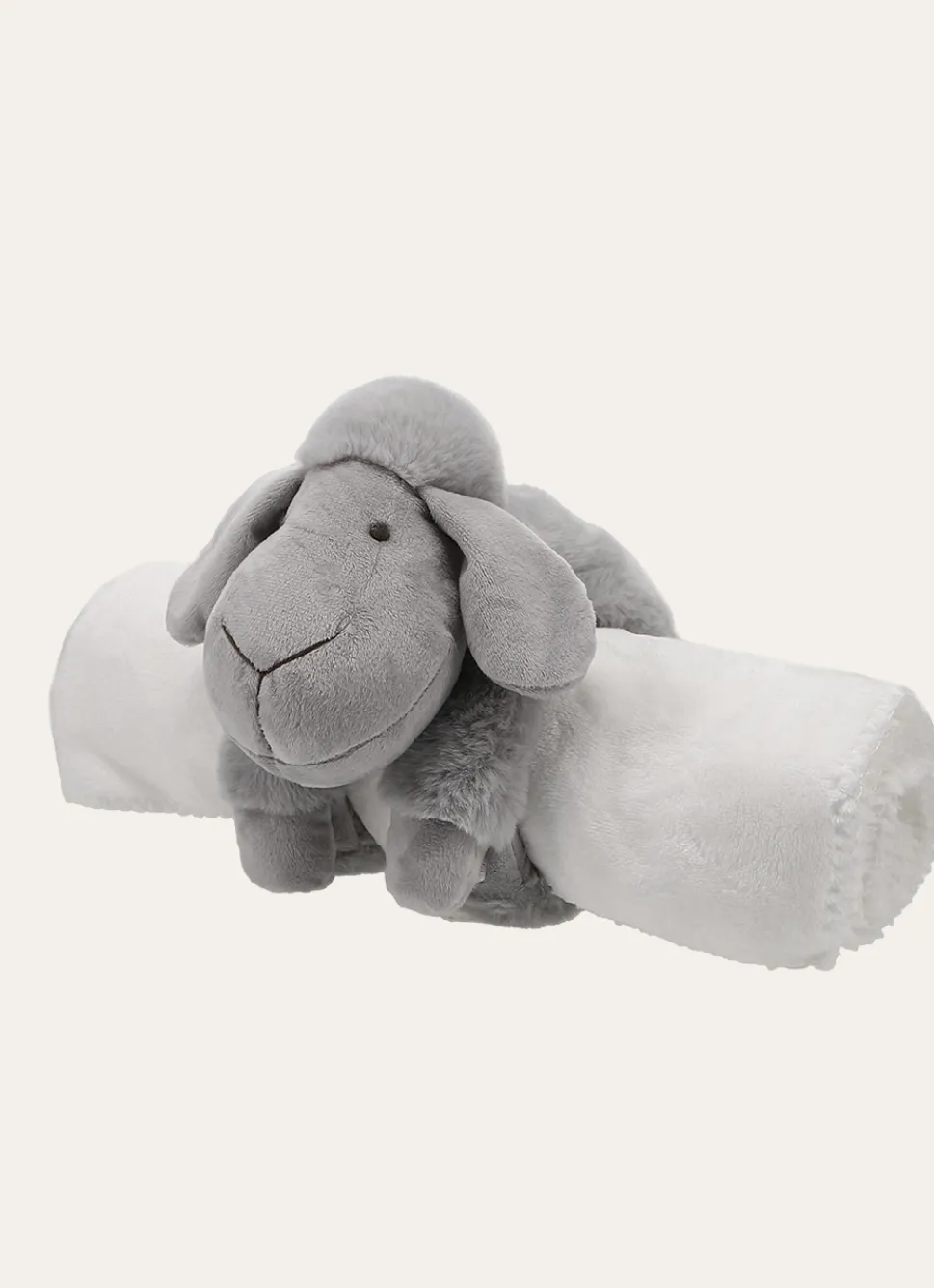 Bouchara PLAID PELUCHE MOUTON GRIS