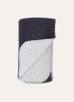 Online Bouchara PLAID POLAIRE BICOLORE GRIS FONCE