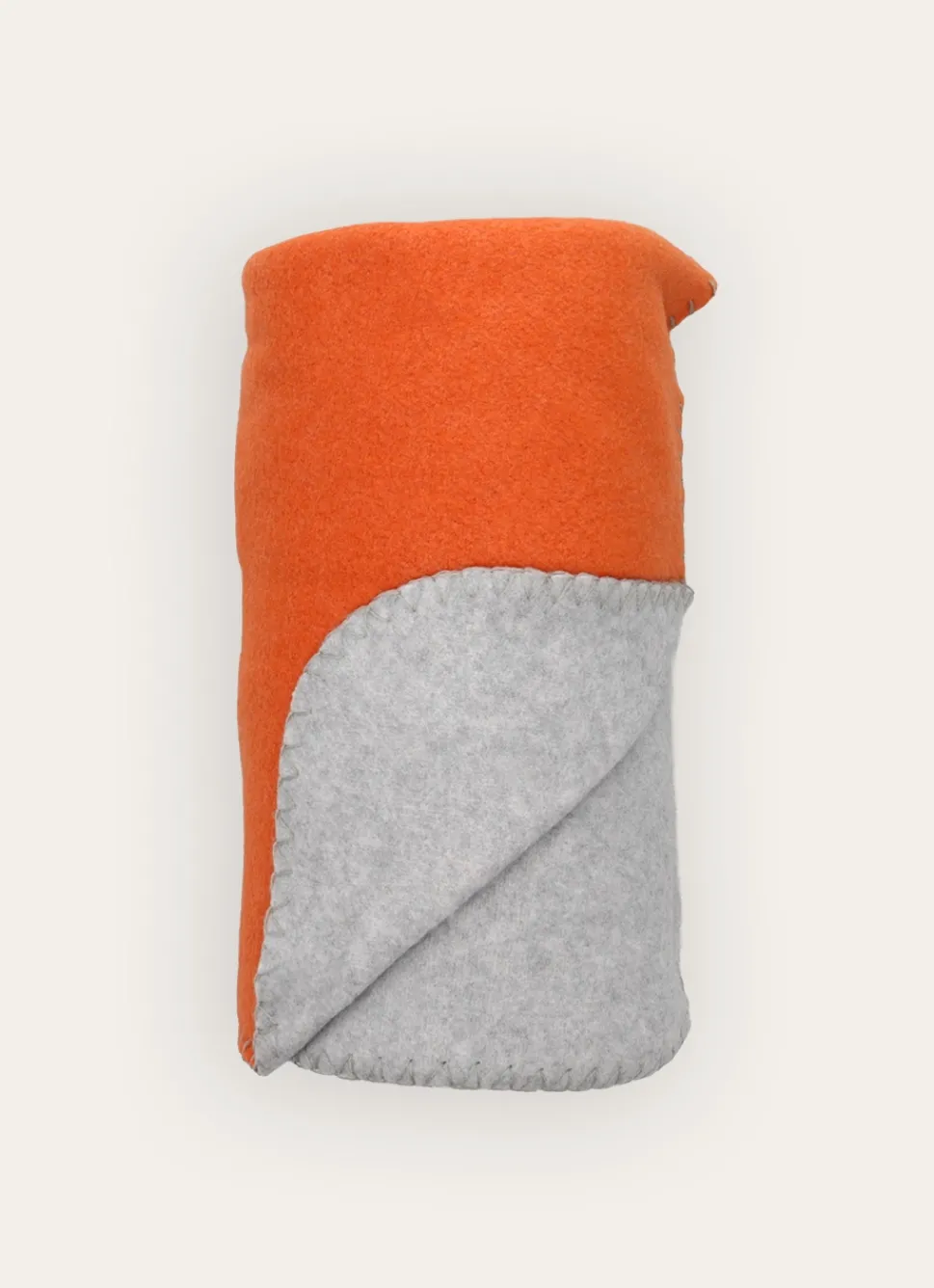 Hot Bouchara PLAID POLAIRE BICOLORE ORANGE