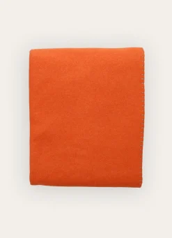 Hot Bouchara PLAID POLAIRE BICOLORE ORANGE