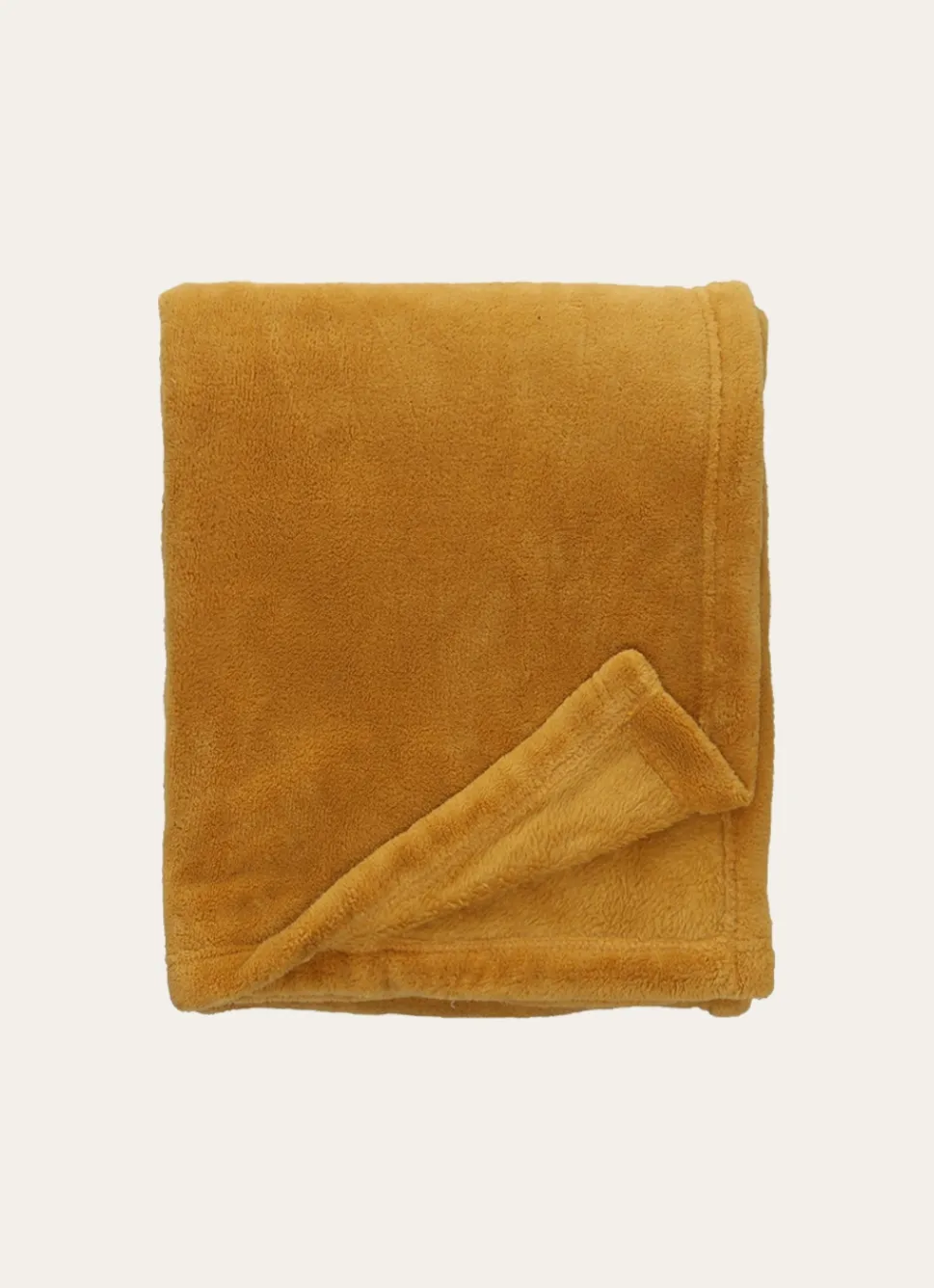 Hot Bouchara PLAID POLAIRE UNI DOUX GOLD