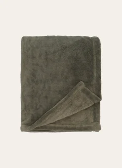 Clearance Bouchara PLAID POLAIRE UNI DOUX vert