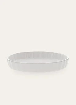 Best Bouchara PLAT À TARTE EN GRÈS AUTHENTIQUE BLANC