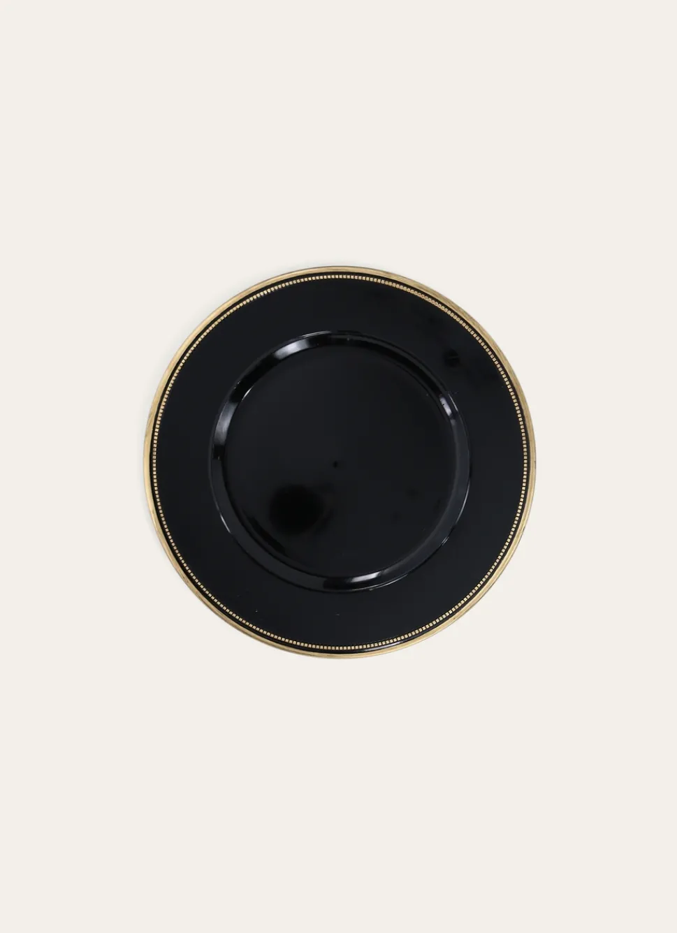 Bouchara PLAT DE PRÉSENTATION AVEC UN LISERÉ NOIR/OR