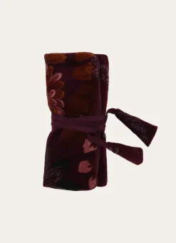 Bouchara POCHETTE À BIJOUX EN VELOURS SOLAL VIOLET