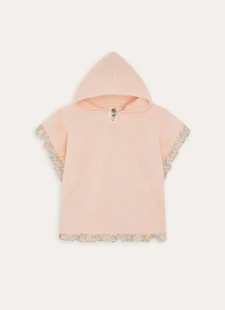 Sale Bouchara PONCHO DE BAIN EN ÉPONGE FLEURS ET FRUITS ROSE