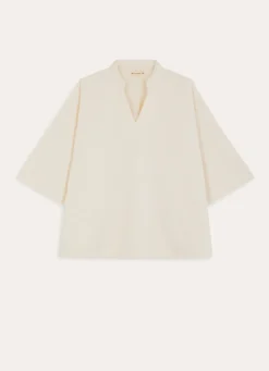 Outlet Bouchara PONCHO DOUBLE POLAIRE CAFFY ECRU