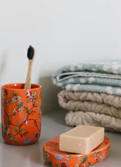 Best Bouchara PORTE-BROSSES À DENTS EN CÉRAMIQUE JOSÉPHINE CORAIL