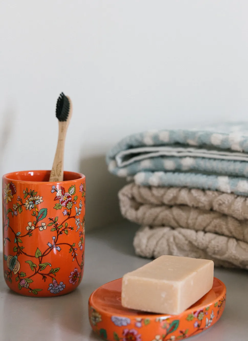 Best Bouchara PORTE-BROSSES À DENTS EN CÉRAMIQUE JOSÉPHINE CORAIL