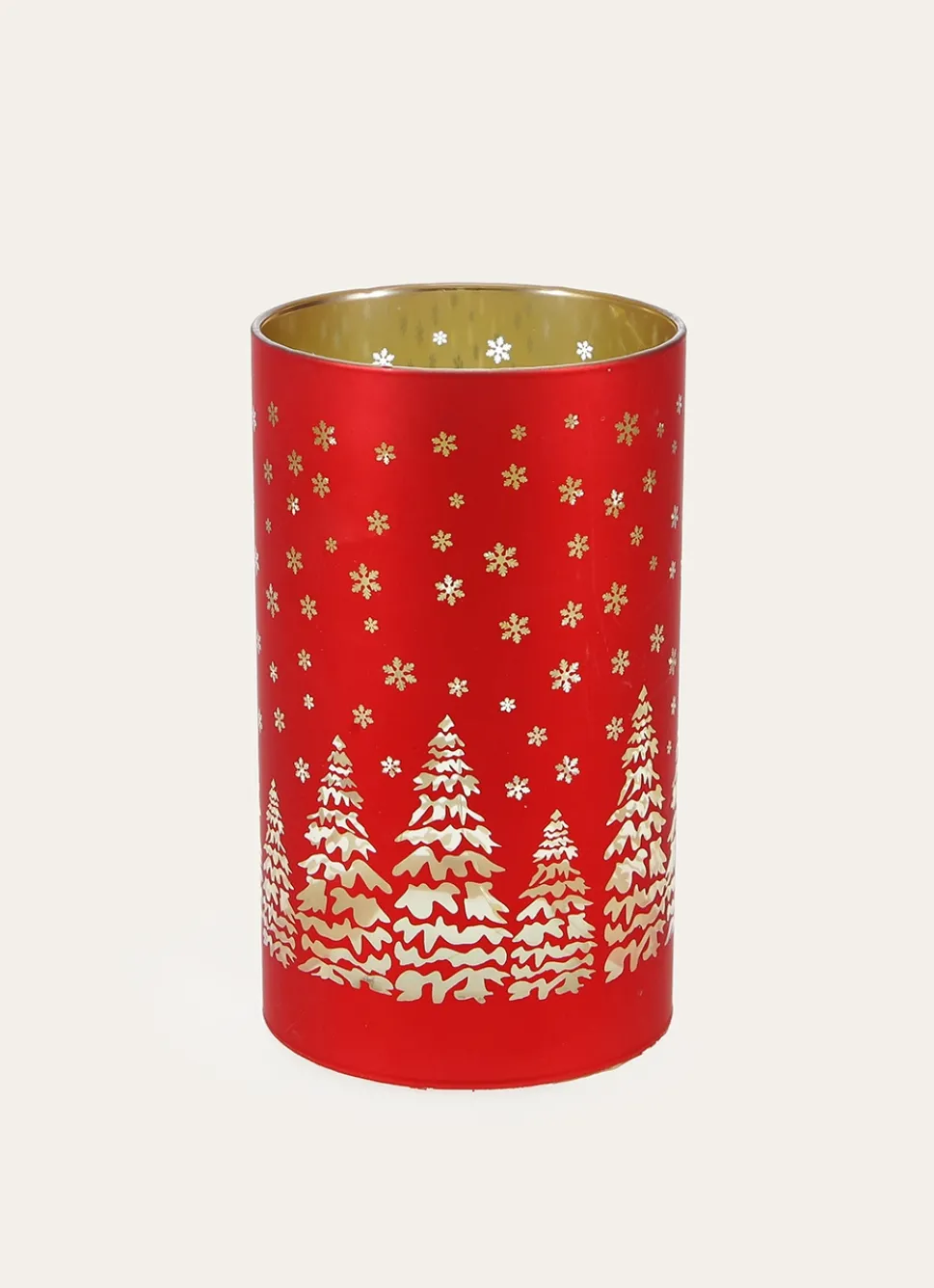 Bouchara POT LUMINEUX DÉCORATIF ROUGE