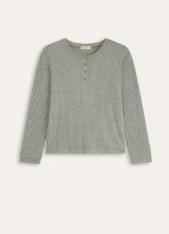 Clearance Bouchara PULL EN MAILLE DOUCE CÔTELÉE ROUV vert