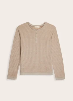 Best Bouchara PULL EN MAILLE DOUCE CÔTELÉE ROUV BEIGE
