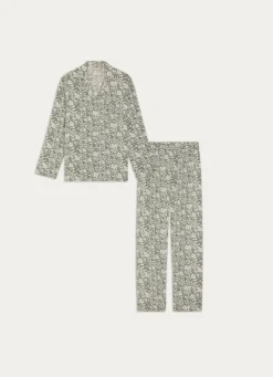 Outlet Bouchara PYJAMA IMPRIMÉ EN FLANELLE DE COTON Bleu ORAGE