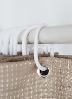 Bouchara RIDEAU DE DOUCHE GAUFRÉ BRUXELLES TAUPE