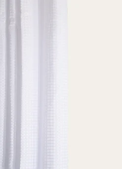 New Bouchara RIDEAU DE DOUCHE GAUFRÉ BRUXELLES BLANC