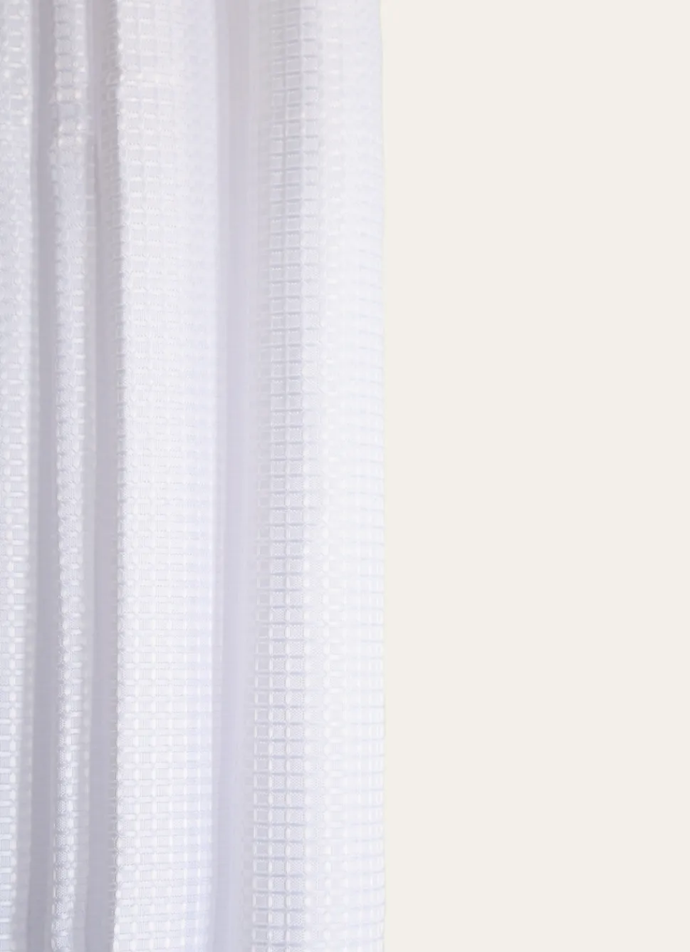 New Bouchara RIDEAU DE DOUCHE GAUFRÉ BRUXELLES BLANC