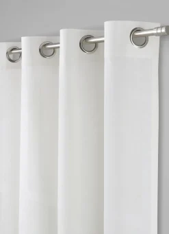 New Bouchara RIDEAU EN COTON ÉPAIS UNI IVOIRE