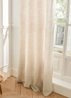 Online Bouchara RIDEAU EN LIN LAVÉ UNI SABLE