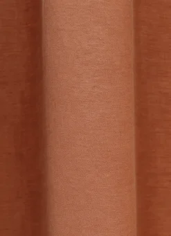 Outlet Bouchara RIDEAU EN LIN LAVÉ UNI TERRA COTTA