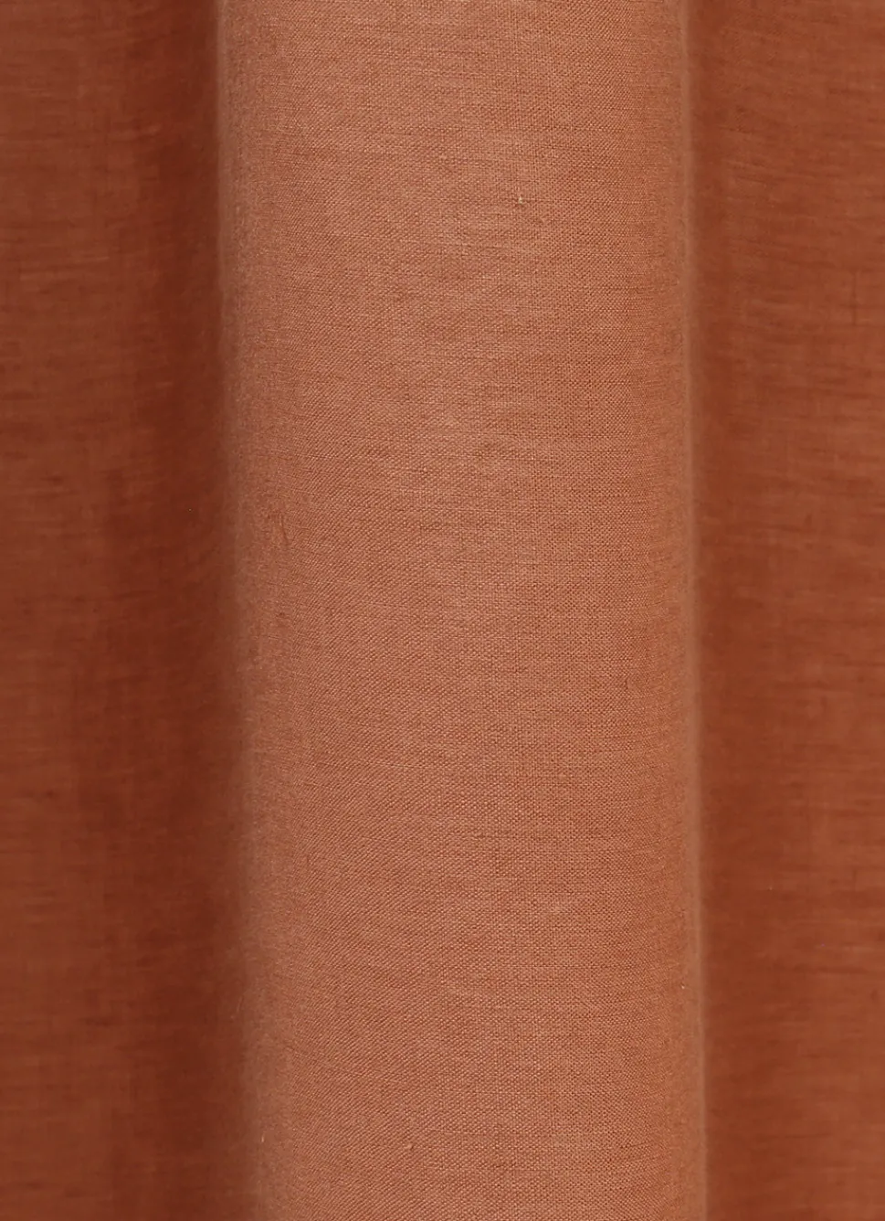 Outlet Bouchara RIDEAU EN LIN LAVÉ UNI TERRA COTTA