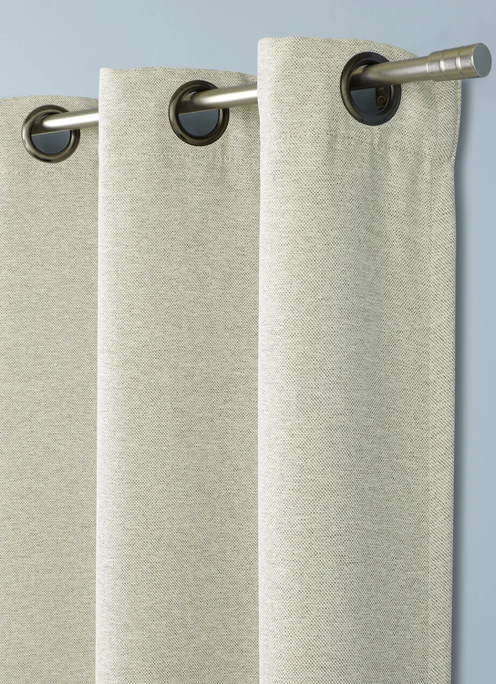 Sale Bouchara RIDEAU OBSCURCISSANT EFFET TRAMÉ UNI ÉCRU