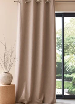 Best Bouchara RIDEAU OCCULTANT ASPECT AVEC LIN NATUREL