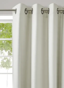 Online Bouchara RIDEAU OCCULTANT UNI EFFET TRAMÉ BLANC