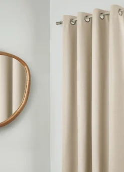 New Bouchara RIDEAU OCCULTANT UNI EFFET TRAMÉ ECRU