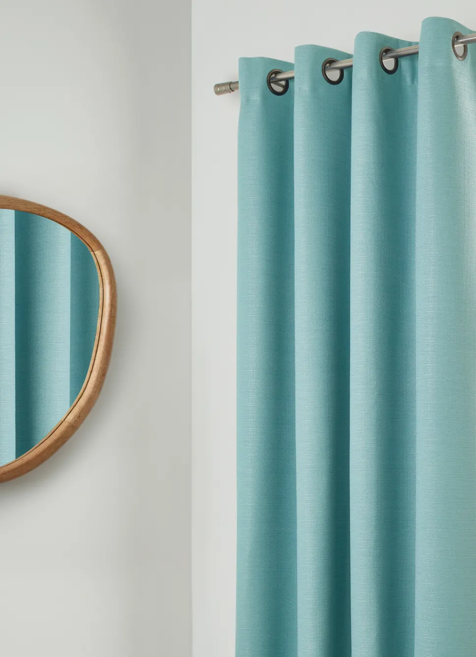 Best Bouchara RIDEAU OCCULTANT UNI EFFET TRAMÉ AQUA