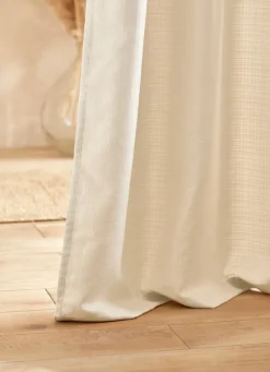 Hot Bouchara RIDEAU UNI TEXTURÉ ECRU