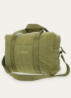 Bouchara SAC À LANGER EN VELOURS MATELASSÉ KAKI