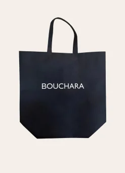 Clearance Bouchara SAC SHOPPING LOGO EN MATIÈRE RECYCLÉE Noir