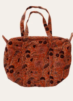 Outlet Bouchara SAC WEEKEND EN VELOURS SOLAL TERRACOTA