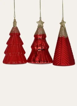 Clearance Bouchara SAPIN EN VERRE À SUSPENDRE (MODÈLE ALÉATOIRE) RUBIS