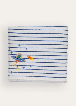 Discount Bouchara SERVIETTE DE BAIN POUR ENFANT AVEC BRODERIE ASTRAL BLANC