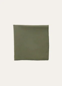 Best Bouchara SERVIETTE DE TABLE EN COTON ET LIN BOURDON COLORÉ LICHEN