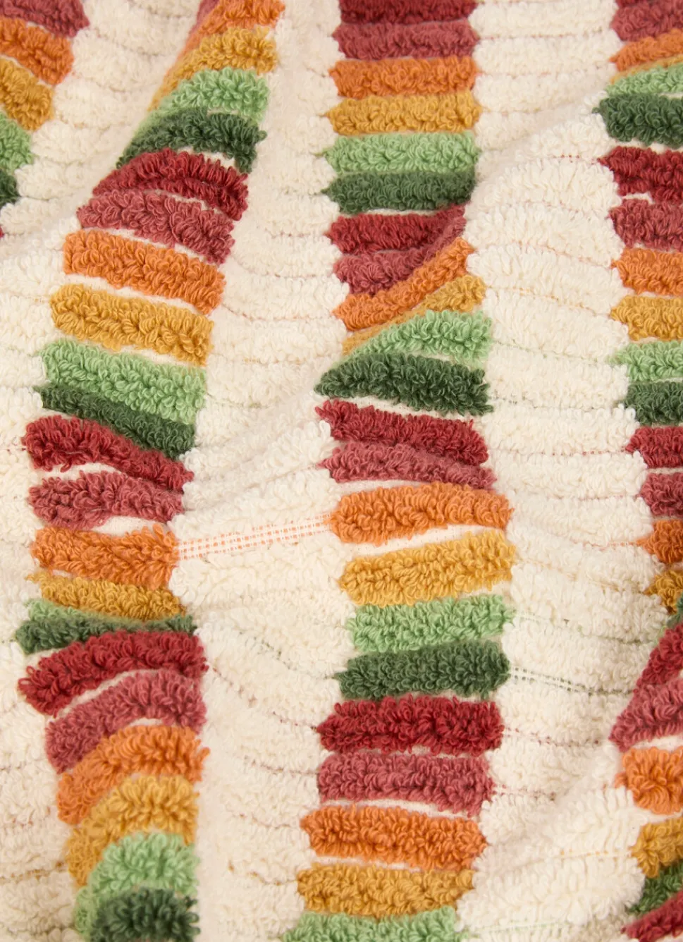 Best Bouchara SERVIETTE DE TOILETTE À RAYURES FANTAISIES MULTICOLORE