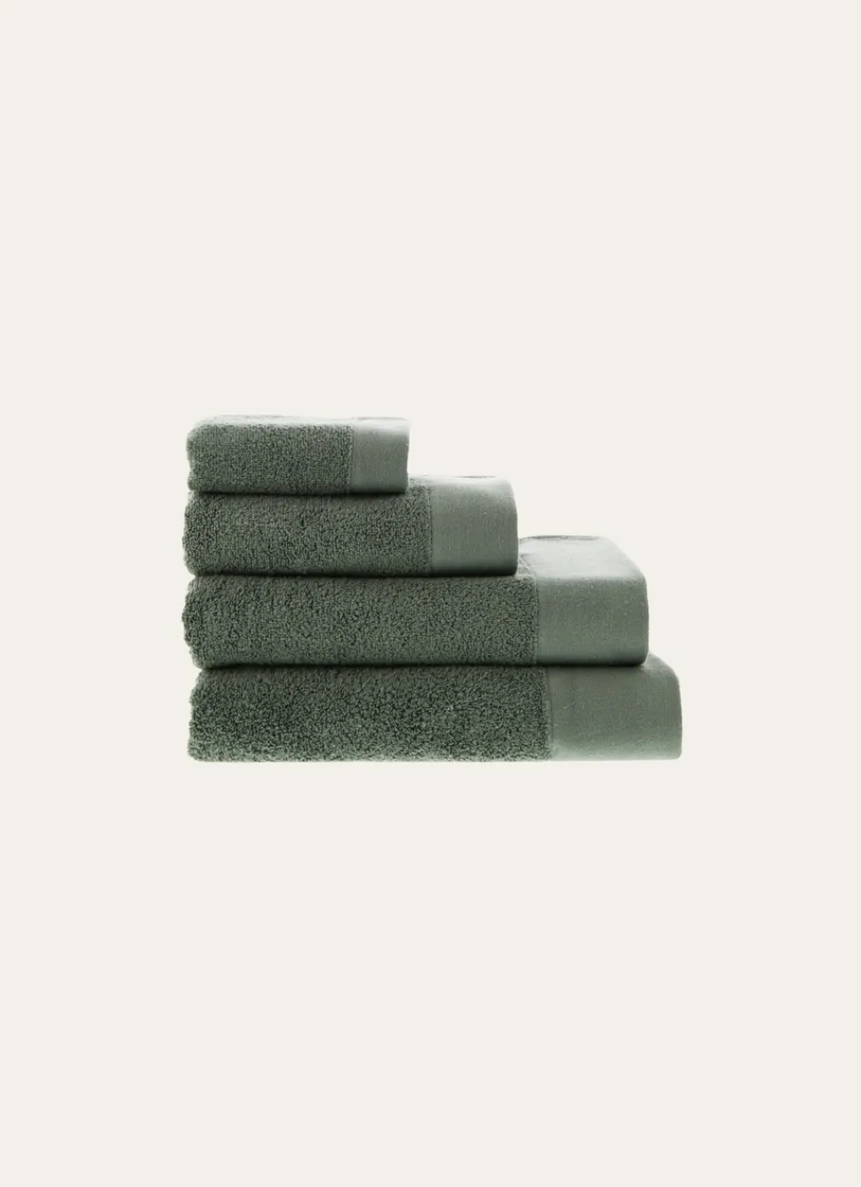 Best Bouchara SERVIETTE DE TOILETTE COTON MOELLEUX ZÉRO TORSION vert
