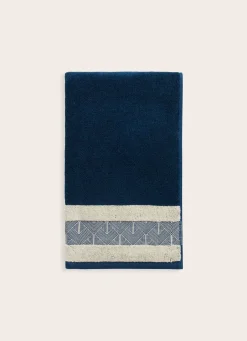 Best Bouchara SERVIETTE DE TOILETTE ELSA MARINE