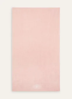 Bouchara SERVIETTE DE TOILETTE EN VELOURS BRODÉE 500GR ROSE