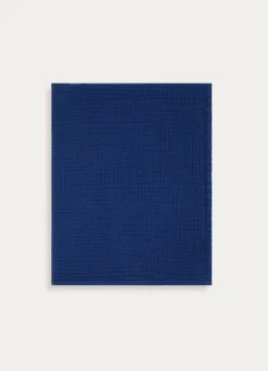 Discount Bouchara SERVIETTE DE TOILETTE EN GAZE DE COTON ODYSSÉE BLEU MARINE